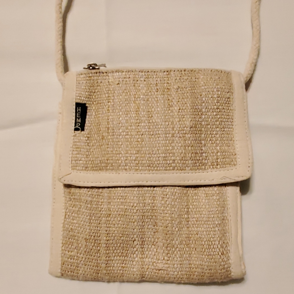 Hemp Wallet Purse Passport Crossbody Bag NEW